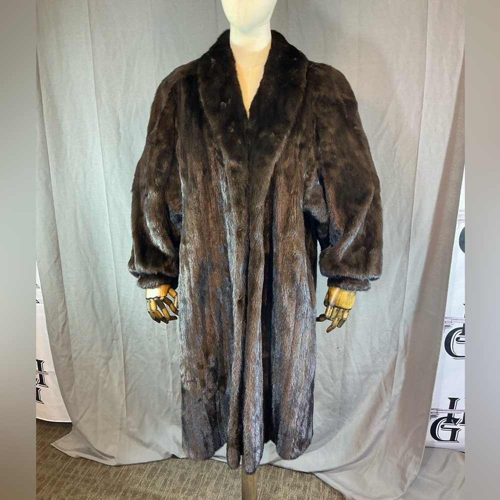 Nina Ricci Dark Brown Mink Fur Coat
